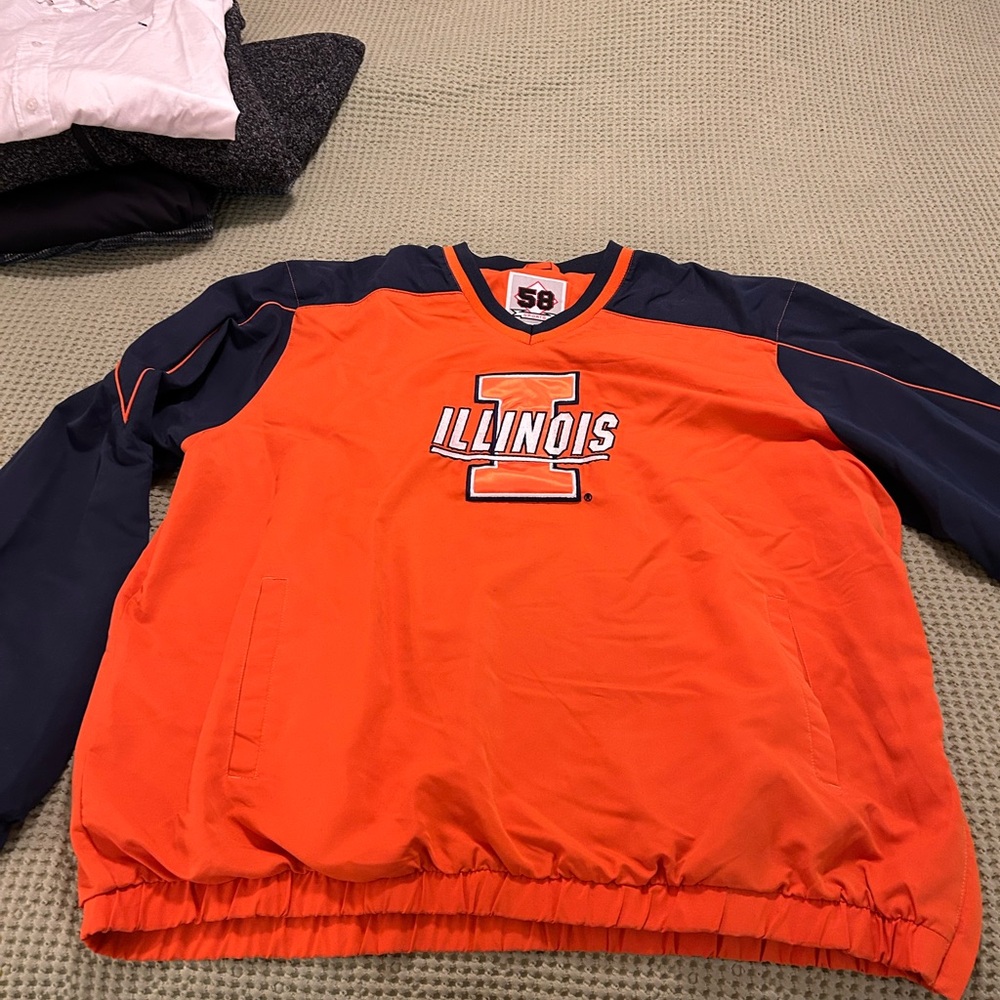 58 Sports Orange and Navy Windbreaker